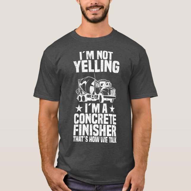 Camiseta Trabajador de Construcción de Finalizador de Concr (Anverso)