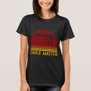 Camiseta Trabajador de construcción de retro maestro de Cau