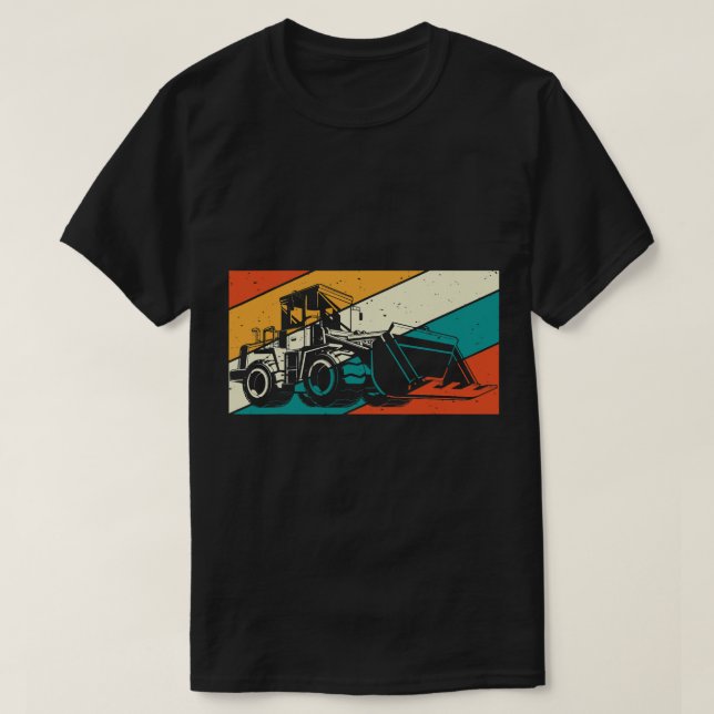 Camiseta Trabajador de construcción de vehículos de constru (Diseño del anverso)