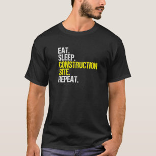 Camiseta Trabajador de construcción del sitio de construcci