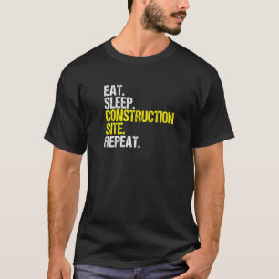 Camiseta Trabajador de construcción del sitio de construcci