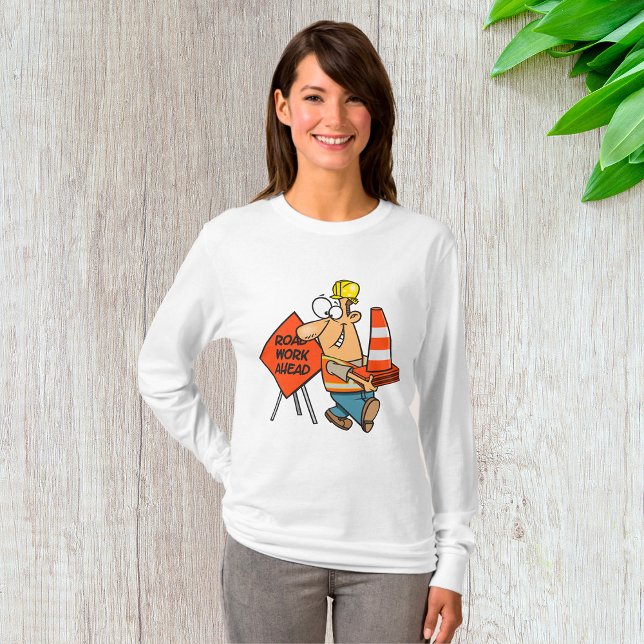 Camiseta Trabajador de construcción divertida por carretera (Subido por el creador)