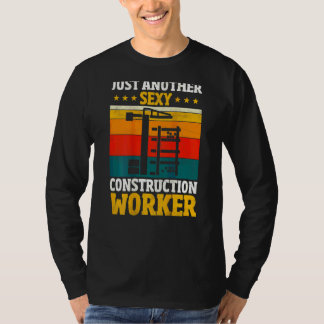 Camiseta Trabajador de Construcción en la Parte Posterior d
