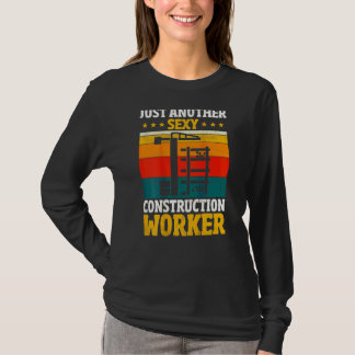 Camiseta Trabajador de Construcción en la Parte Posterior d