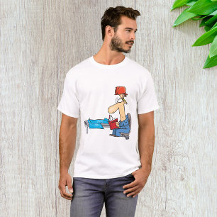 Camiseta Trabajador de Construcción Leyendo Manual