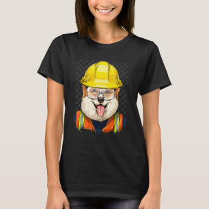 Camiseta Trabajador de Construcción Pembroke Welsh Corgi Ob