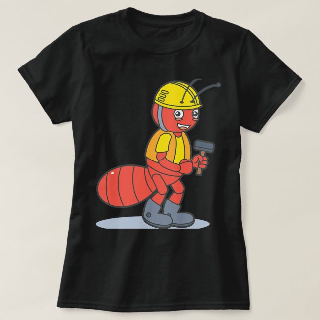 Camiseta Trabajador de Contractores de Disfraces para Traba (Diseño del anverso)