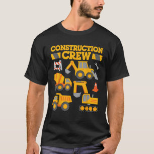 Camiseta Trabajador de cuadrilla de construcción Excavadora