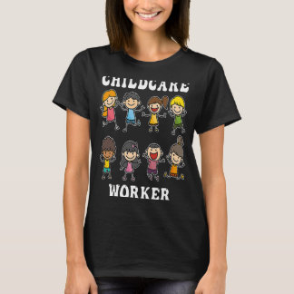 Camiseta Trabajador de cuidado infantil para jardines de in