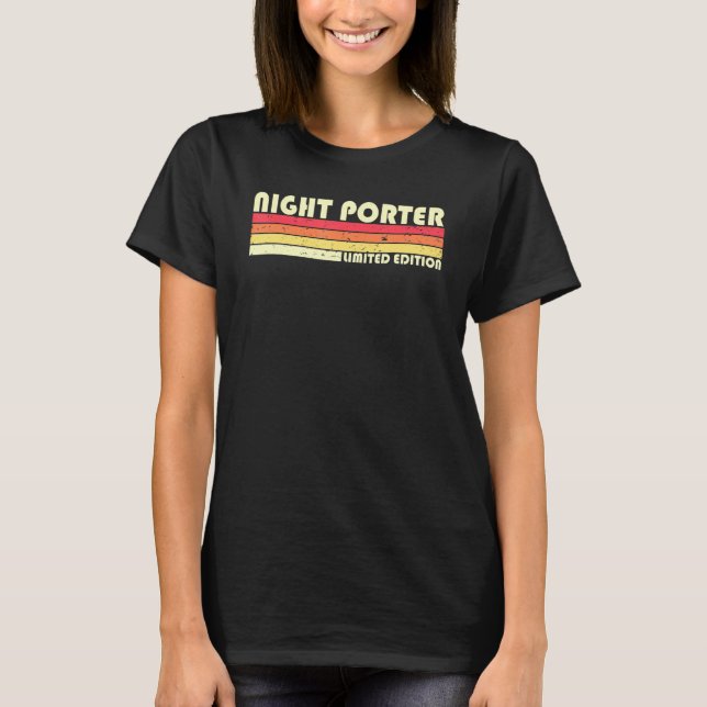 Camiseta Trabajador de cumpleaños de la profesión de porter (Anverso)