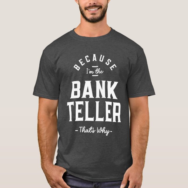 Camiseta Trabajador de cumpleaños de trabajo de Bank Teller (Anverso)