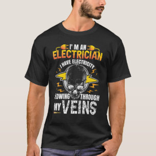 Camiseta Trabajador de electricidad Soy electricista