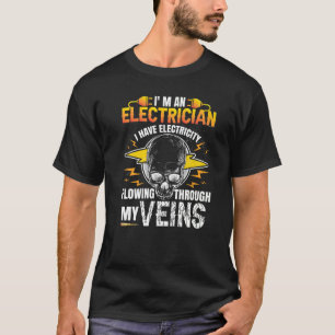 Camiseta Trabajador de electricidad Soy electricista