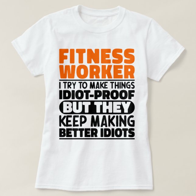 Camiseta Trabajador De Fitness Intento Hacer Las Cosas Dive (Diseño del anverso)