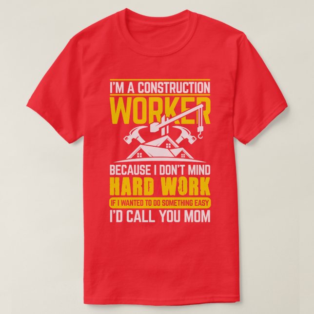 Camiseta Trabajador de la Construcción 1 (Diseño del anverso)