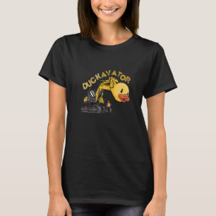 Camiseta Trabajador de la construcción de la excavadora del
