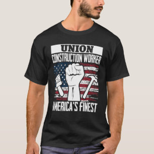 Camiseta Trabajador de la construcción de la Unión Bandera