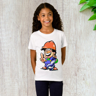 Camiseta Trabajador de la construcción de mecánico de dibuj