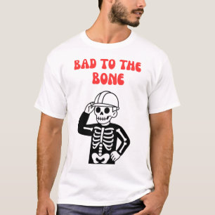 Camiseta Trabajador de la Construcción Esqueleto Malo Hasta
