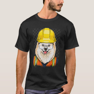Camiseta Trabajador de la construcción Mascota de animales 