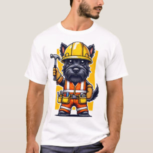 Camiseta Trabajador de la Construcción Terrier Escocés