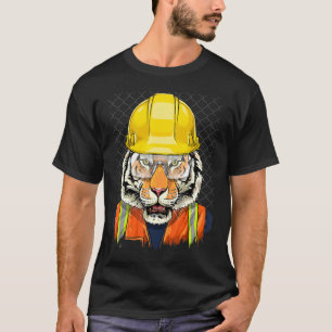 Camiseta Trabajador de la construcción Tiger Laborer Wild A
