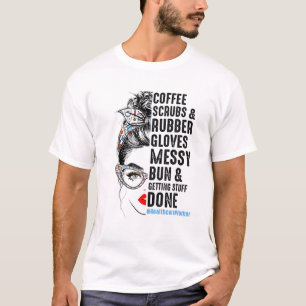 Camiseta Trabajador de la salud Coffs Scrubs Rubber Glove N