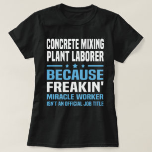 Camiseta Trabajador de planta de mezclado de concreto