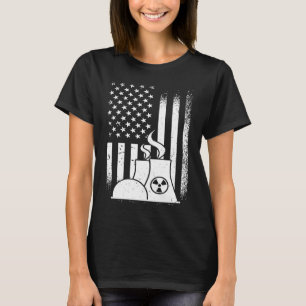 Camiseta Trabajador de planta nuclear estadounidense