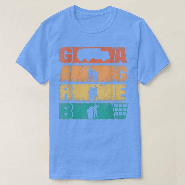 Camiseta Trabajador de saneamiento de camiones de basura Ga (Diseño del anverso)
