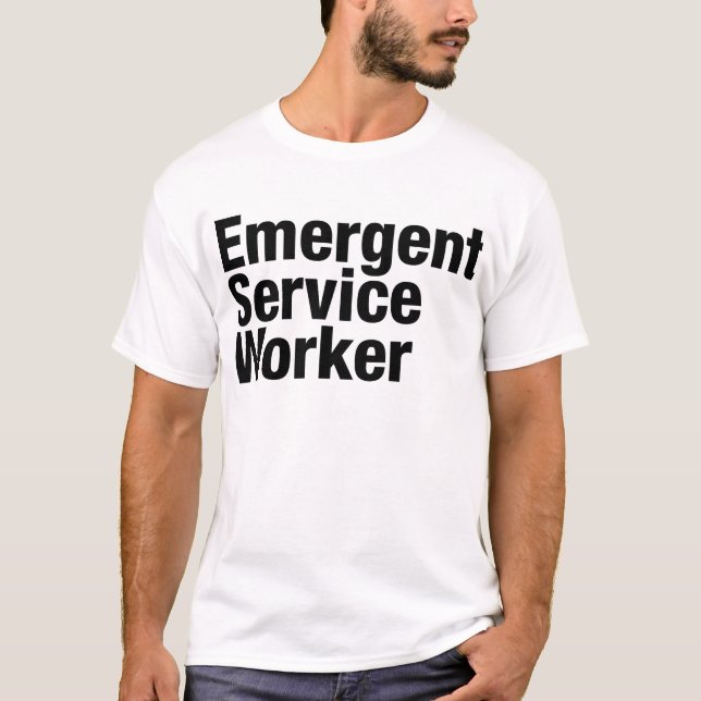 Camiseta Trabajador de servicio de emergencia (Anverso)