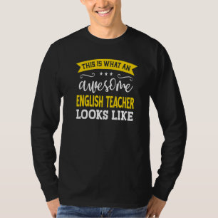 Camiseta Trabajador de título de profesor de inglés emplead
