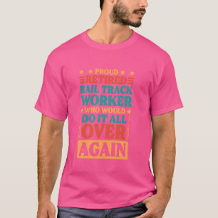 Camiseta Trabajador de vías ferroviarias jubilado