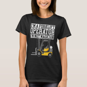 Camiseta Trabajador del camión del operador de carretillas