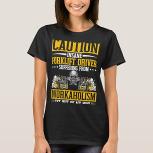 Camiseta Trabajador del controlador del elevador de horquil