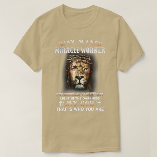 Camiseta Trabajador del milagro de Waymaker promete tener u (Diseño del anverso)