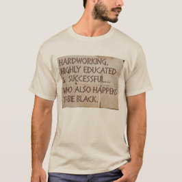Camiseta "Trabajador duro, altamente educado... negro"