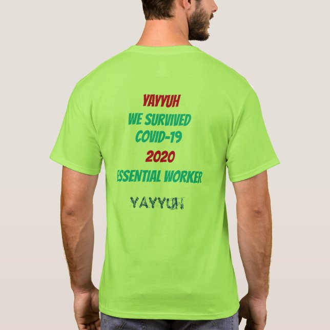 Camiseta Trabajador esencial (Reverso)