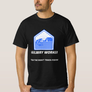 CAMISETA TRABAJADOR FERROVIARIO ESTOY EN LA PISTA CORRECTA 