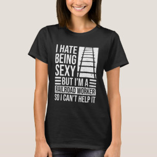 Camiseta Trabajador Ferroviario Y Locomotora Ferroviaria