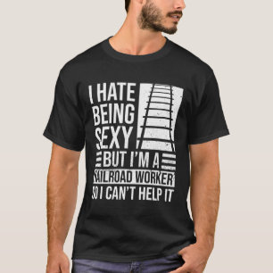 Camiseta Trabajador Ferroviario Y Locomotora Ferroviaria