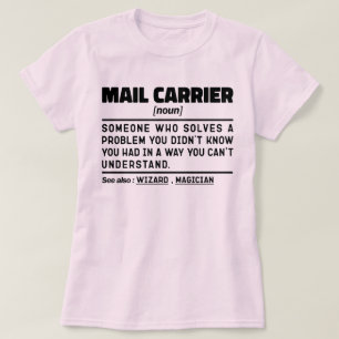 Camiseta Trabajador Guay de Mail Carrier Noun Bicycle Messe