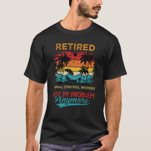 Camiseta Trabajador Jubilado de Control de Animales Retro N
