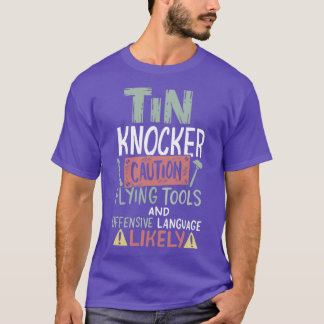 Camiseta Trabajador Metalizado de la hoja Tin Knocker con p