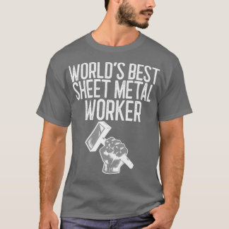 Camiseta Trabajador Metalizado de la mejor hoja de Worldx27