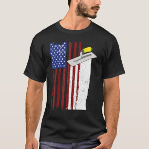 Camiseta Trabajador Patriótico De Construcción De Cónyuge