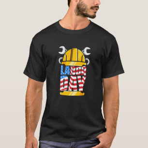 Camiseta Trabajador Patriótico Trabajador Helado Feliz Día