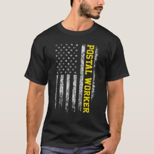 Camiseta Trabajador postal bandera americana vintage patrió