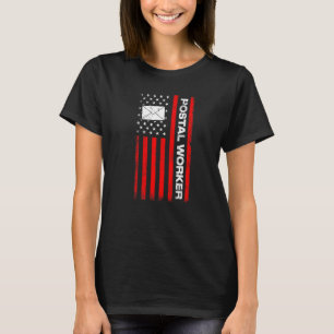 Camiseta Trabajador Postal de la Bandera Americana Patrióti
