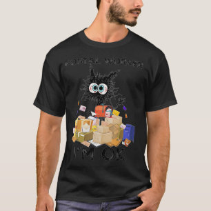 Camiseta Trabajador Postal Im Ok Funny Cat VNeck